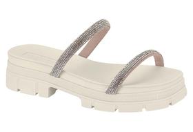 Chinelo papete sandalia plataforma strass moleca 5501.103