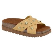 Chinelo Papete Slide Com Tacha Moleca Feminino Novo 5500112 Chinelo Papete Slide Com Tacha Moleca Feminino Novo 5500112