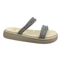 Chinelo Papete Sua Sia 9158.51744 Salto Baixo Flatform Briilho Menina