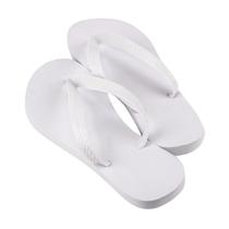 Chinelo Para Sublimação Branco Com Tecido Poliéster 43/44