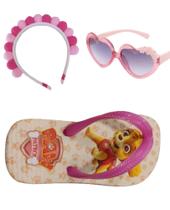 Chinelo patrulha canina, minei e princesas e tiara e oculos infantil feminino , kit para sua filha Chinelo patrulha canina, minei e princesas e tiara e oculos infantil feminino , kit para sua filha