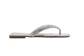 Chinelo Pedraria Feminino Strass Pedras Rasteira