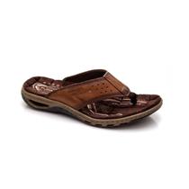 Chinelo Pegada Amortech Confortável Couro Masculino Original