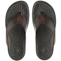 Chinelo Pegada Dia a Dia De Dedo Couro Masculino Amortech Pinhão 3