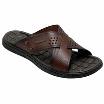 Chinelo Pegada Em Couro Masculino 131222