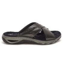 Chinelo Pegada Masculino Couro Amortech Tira Cruzada 131661 Chinelo Pegada Masculino Couro Amortech Tira Cruzada 131661