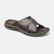 Chinelo Pegada Masculino Couro Marrom Chinelo Pegada Masculino Couro Marrom