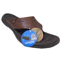 Chinelo Pegada Masculino de dedo Couro Legitimo Confortável Sandalia com Amortecedor Esporão Anti stress Macia Leve Chinelo Pegada Masculino de dedo Couro Legitimo Confortável Sandalia com Amortecedor Esporão Anti stress Macia Leve