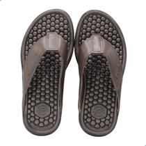 Chinelo Pegada Masculino em Couro Cravo Chinelo Pegada Masculino em Couro Cravo