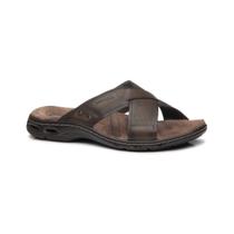 Chinelo Pegada Masculino Em Couro Mestiço Cravo Chinelo Pegada Masculino Em Couro Mestiço Cravo
