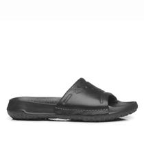 Chinelo Pegada Masculino em Couro Preto 133404-04