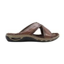 Chinelo Pegada Soft Masculino Em Couro Anilina Pinhão Chinelo Pegada Soft Masculino Em Couro Anilina Pinhão