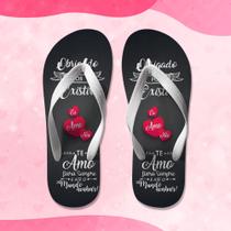 Chinelo personalizado, dia dos namorados Chinelo personalizado, dia dos namorados