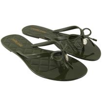 Chinelo Petite Jolie Feminino Express Verniz Verde Musgo PJ2272