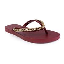 Chinelo Petite Jolie Feminino Marsala Corrente Chinelo Petite Jolie Feminino Marsala Corrente