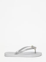 Chinelo Petite Jolie Fresh Full Glitter Prata PJ7704 Chinelo Petite Jolie Fresh Full Glitter Prata PJ7704