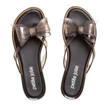 Chinelo Petite Jolie Skip Preto Translucido-Preto PJ6549