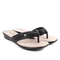 Chinelo Piccadilly Anabela Baixo Soft 500261 Preto