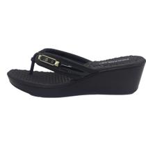 Chinelo piccadilly anabela pontilhado feminino 540417