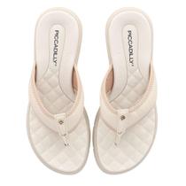 Chinelo Piccadilly Esporão Salto Anabela Feminino
