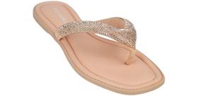 Chinelo Piccadilly Gabi Rasteira Strass 508039