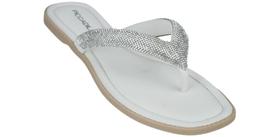 Chinelo Piccadilly Gabi Rasteira Strass 508039