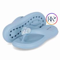 Chinelo Piccadilly Marshmallow com Enfeite Lançamento cor:azultamanho:36