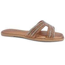 Chinelo Piccadilly Rasteira Conforto 580050 Ouro Rosado