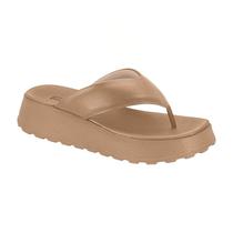 Chinelo Plataforma Feminino Moleca Tamanco Ultraleve Confort