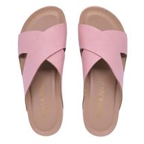 Chinelo Plataforma Feminino Slide Terra e Água Flat Confortável em X