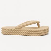 Chinelo Plataforma Nuvem Feminino Sandália Trançado Blogueiras Confortável Envio Imediato