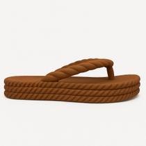 Chinelo Plataforma Nuvem Feminino Sandália Trançado Blogueiras Confortável Envio Imediato