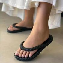 Chinelo Plataforma Trançado Tamanco Nuvem Feminino Ortopédico Sandália Chinelo Plataforma Trançado Tamanco Nuvem Feminino Ortopédico Sandália