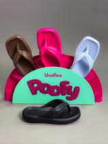 Chinelo plataforma usaflex poofy