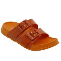 Chinelo Plugt Slide Fivelas Laranja 210.064