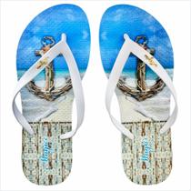 Chinelo Praia Feminino Âncora Azul, Magicc Chinelo Praia Feminino Âncora Azul, Magicc