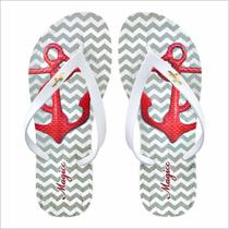 Chinelo Praia Feminino Âncora Vermelha Magicc Bolsas Chinelo Praia Feminino Âncora Vermelha Magicc Bolsas