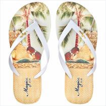 Chinelo Praia Feminino Chapéu de Palha Magicc Bolsas