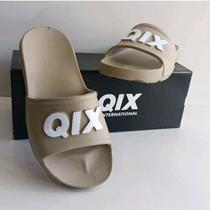 chinelo qix nuvem slide full bege e branco tam 43-44 chinelo qix nuvem slide full bege e branco tam 43-44