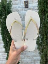 Chinelo Quadrada coração