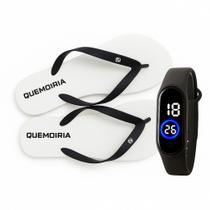 Chinelo Quemdiria Original Confortável e Relógio