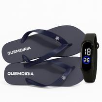 Chinelo Quemdiria Original Confortável e Relógio