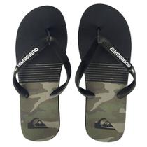 Chinelo Quiksilver Everyday Pack Preto Camo