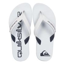 Chinelo Quiksilver Layback Rubber Ocean Masculino - Branco