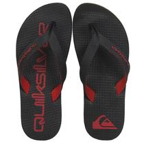 Chinelo Quiksilver Layback Rubber Ocean Masculino - Preto e Vermelho