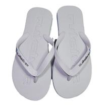 Chinelo Quiksilver Molokai Debossed Branco