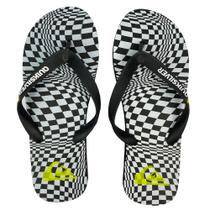 Chinelo Quiksilver Molokai Rave Preto e Branco Chinelo Quiksilver Molokai Rave Preto e Branco
