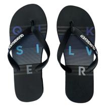 Chinelo Quiksilver Molokai Word Block Preto