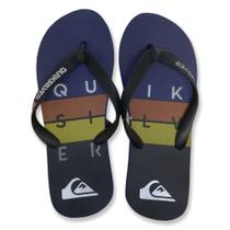 Chinelo Quiksilver Molokai Wordblock Azul