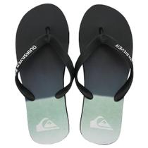 Chinelo Quiksilver Slab Preto e Verde